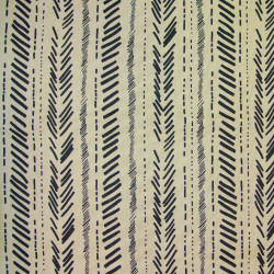 Printed Cotton YORUBA Linen / Black